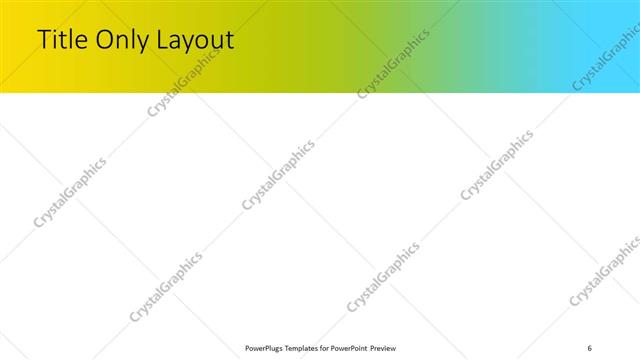 Title Only presentation slide layout