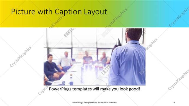 Picture with Caption presentation slide layout