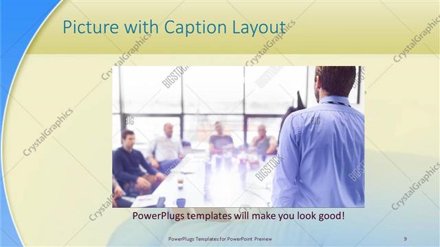 Picture with Caption presentation slide layout