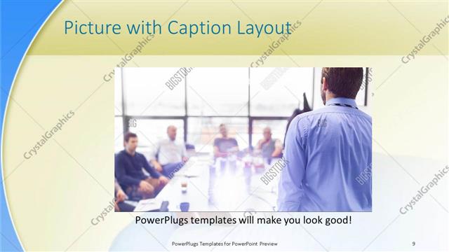 Picture with Caption presentation slide layout