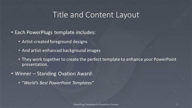 Title and Content presentation slide layout