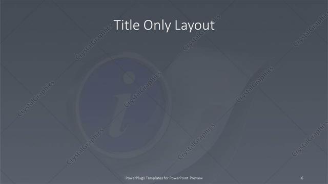 Title Only presentation slide layout