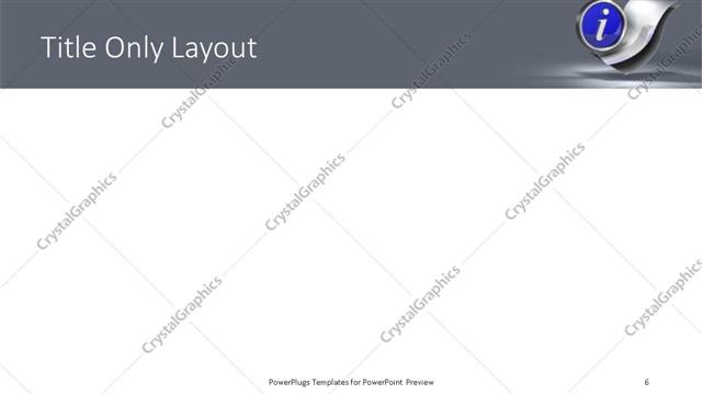 Title Only presentation slide layout