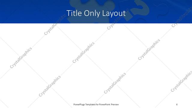 Title Only presentation slide layout