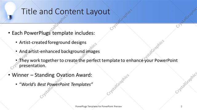 Title and Content presentation slide layout