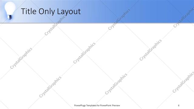 Title Only presentation slide layout