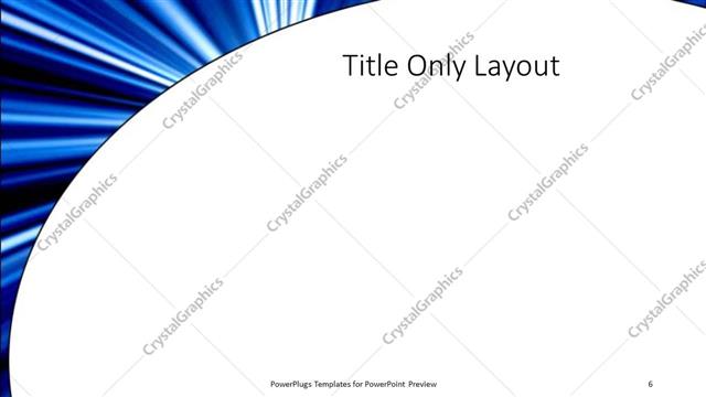 Title Only presentation slide layout