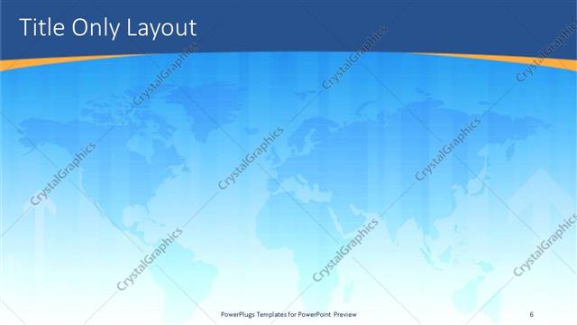 Title Only presentation slide layout