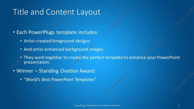 Title and Content presentation slide layout