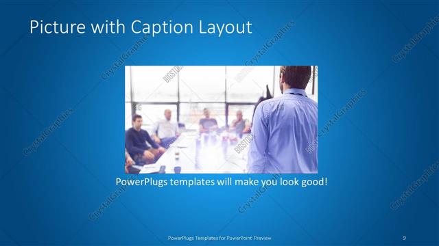 Picture with Caption presentation slide layout