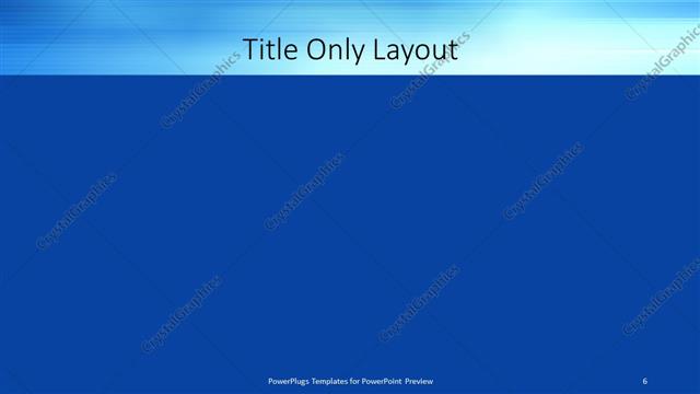 Title Only presentation slide layout
