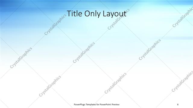 Title Only presentation slide layout