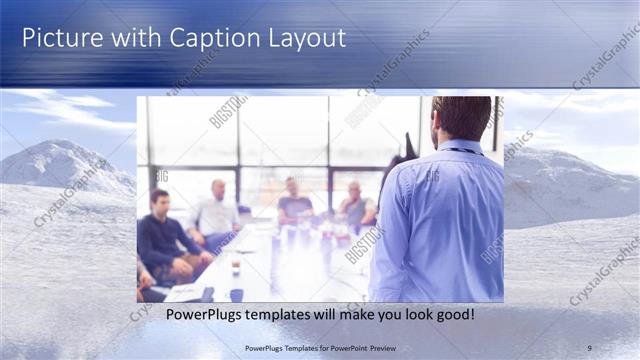 Picture with Caption presentation slide layout