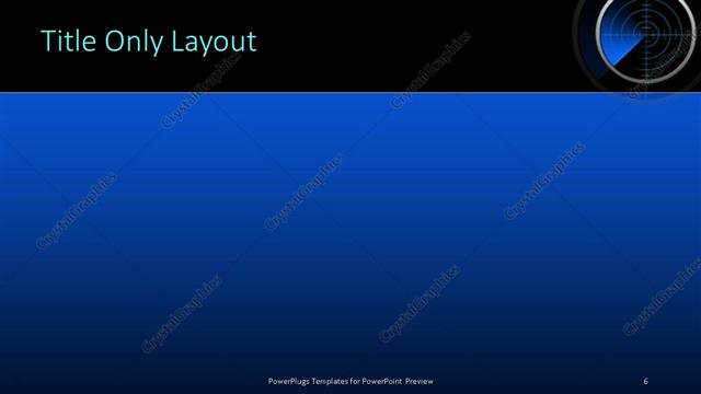 Title Only presentation slide layout