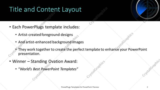 Title and Content presentation slide layout
