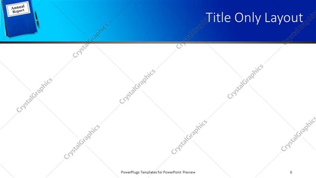 Title Only presentation slide layout
