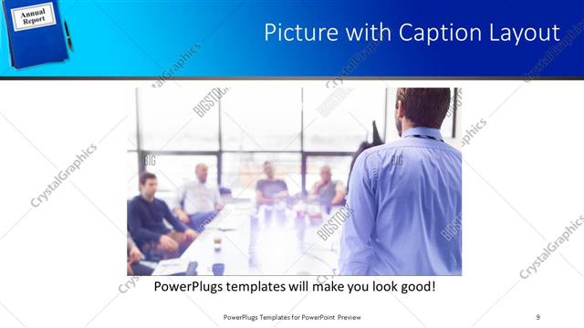Picture with Caption presentation slide layout