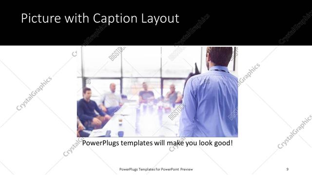 Picture with Caption presentation slide layout