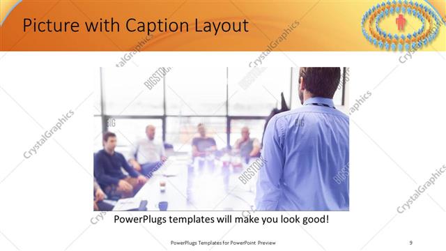 Picture with Caption presentation slide layout
