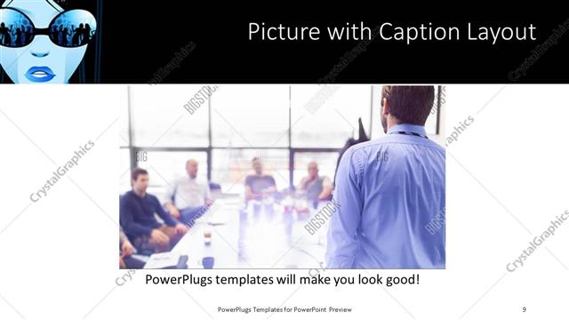 Picture with Caption presentation slide layout