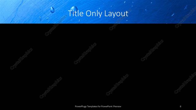 Title Only presentation slide layout