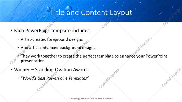 Title and Content presentation slide layout