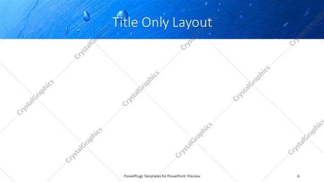 Title Only presentation slide layout