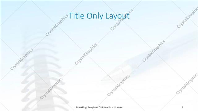 Title Only presentation slide layout