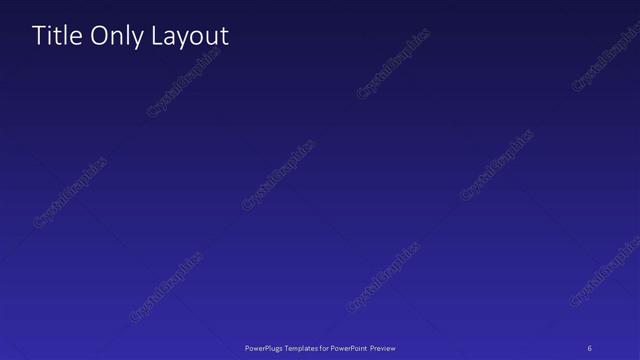 Title Only presentation slide layout