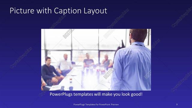 Picture with Caption presentation slide layout