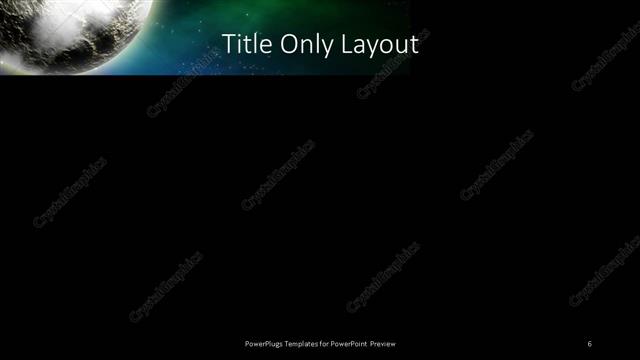 Title Only presentation slide layout