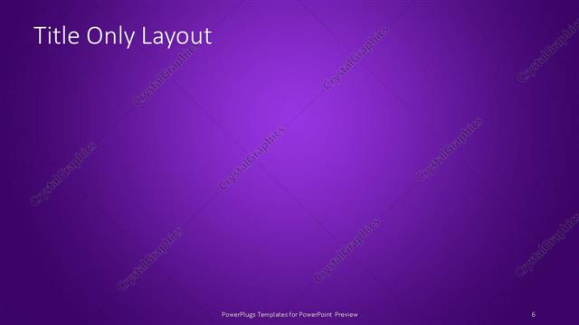 Title Only presentation slide layout