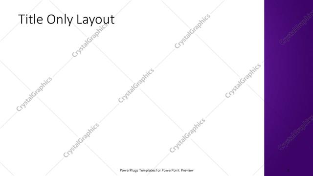 Title Only presentation slide layout