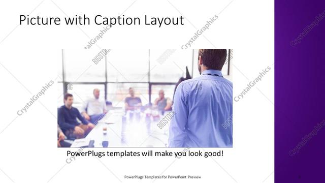 Picture with Caption presentation slide layout