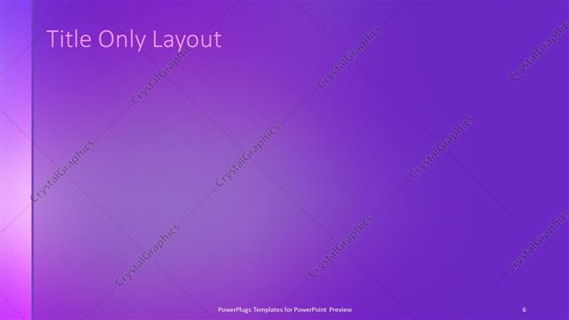 Title Only presentation slide layout