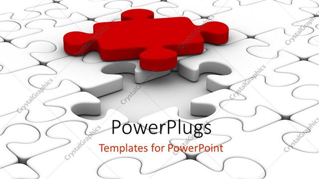  Presentation with important - A number of puzzle pieces with a place for text