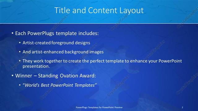 Title and Content presentation slide layout