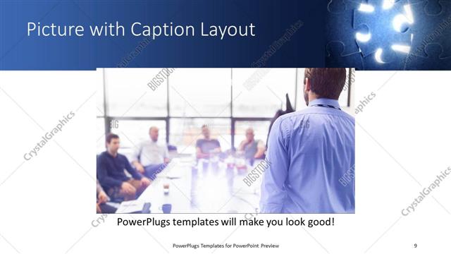Picture with Caption presentation slide layout