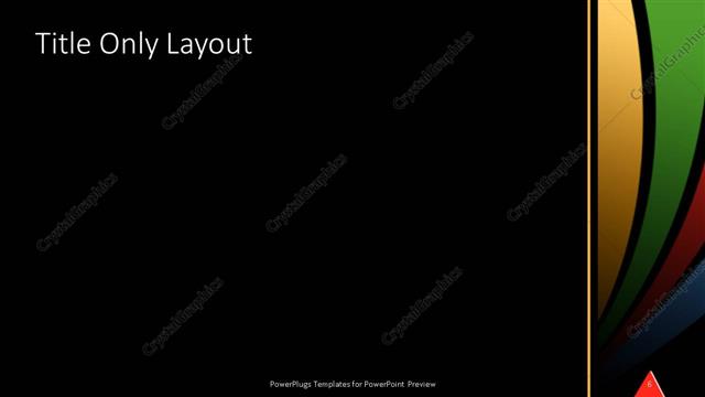 Title Only presentation slide layout