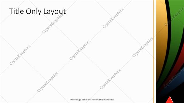 Title Only presentation slide layout