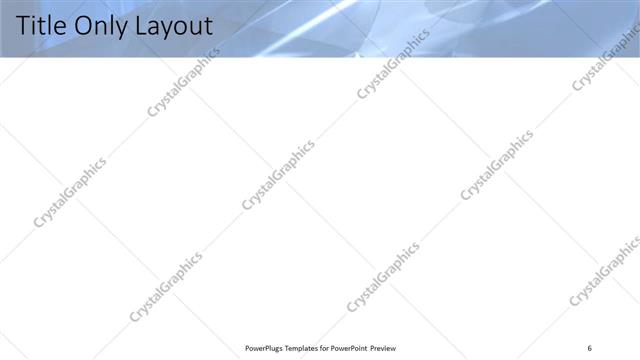 Title Only presentation slide layout