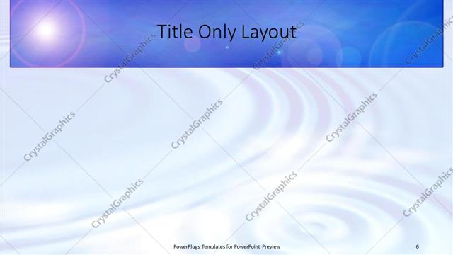 Title Only presentation slide layout