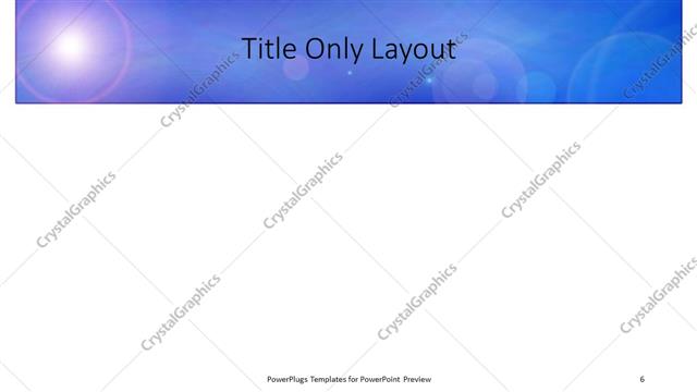 Title Only presentation slide layout
