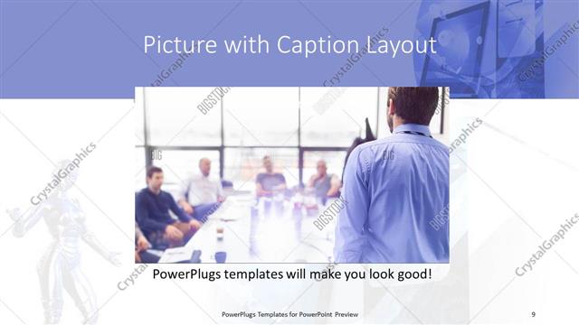 Picture with Caption presentation slide layout