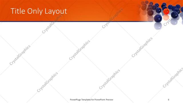 Title Only presentation slide layout