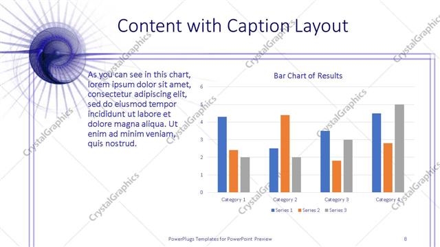 Content with Caption presentation slide layout