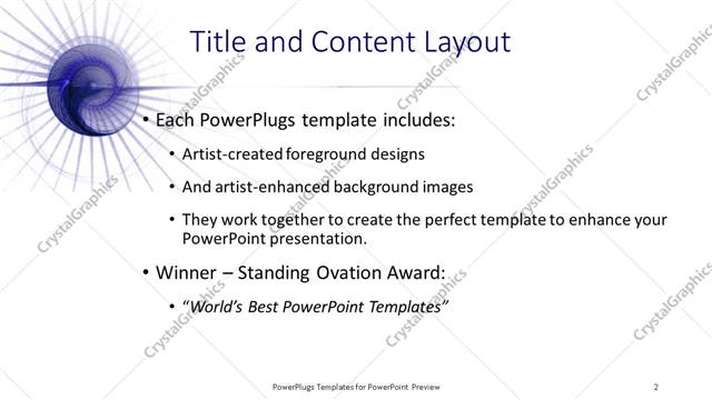 Title and Content presentation slide layout