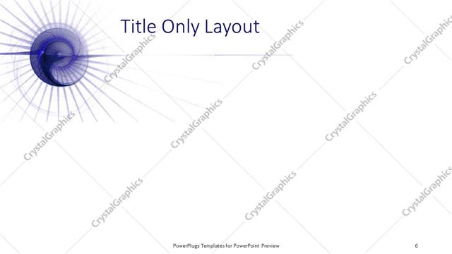 Title Only presentation slide layout