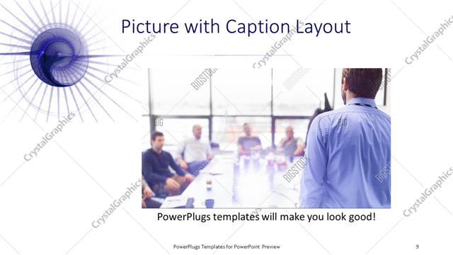 Picture with Caption presentation slide layout