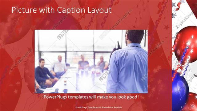 Picture with Caption presentation slide layout